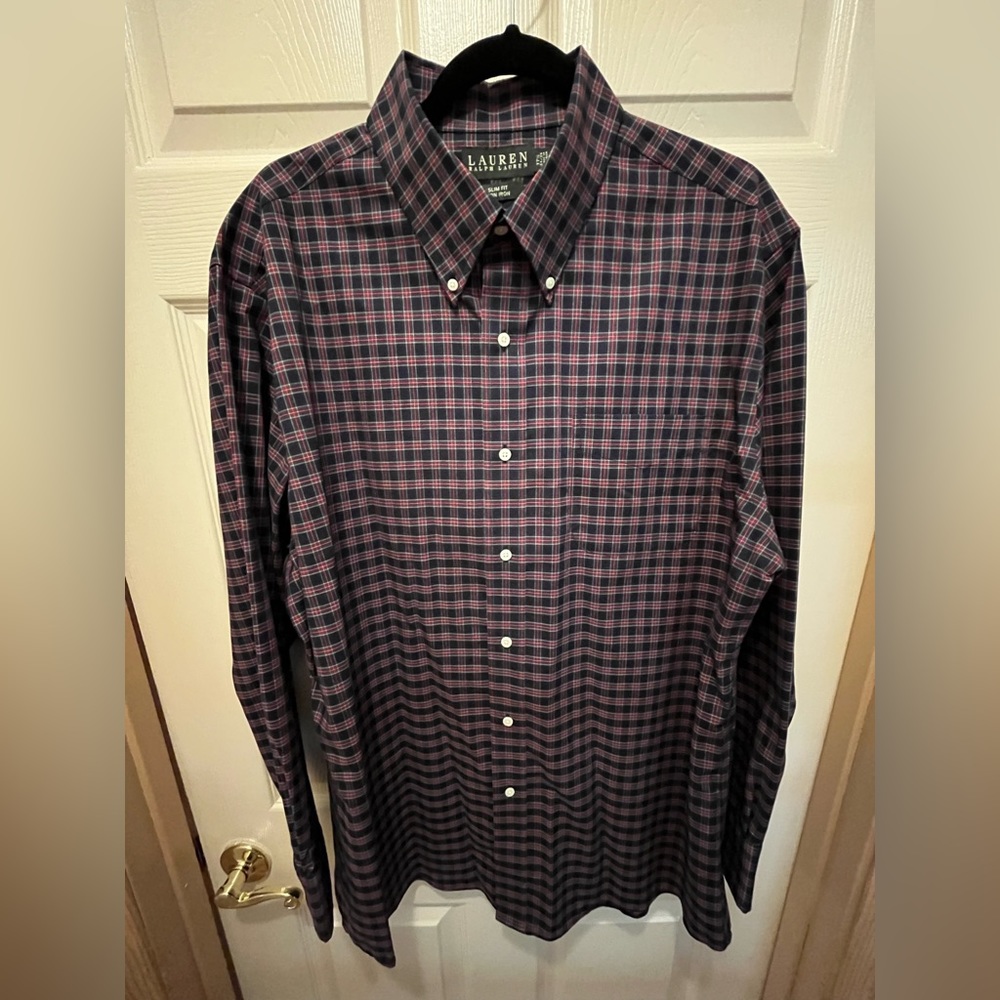 Men’s Ralph Lauren Dress Shirt Slim Fit Non-Iron